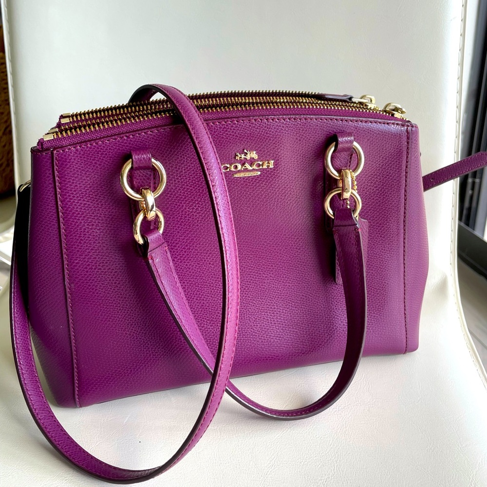 Coach Purple Tote - Excellent Condition / Marsala